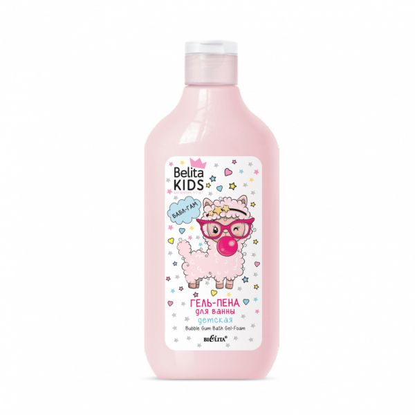 Belita Kids For Girls 3-7 years Bubble Gum Bath Foam Gel 300ml